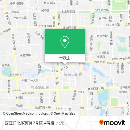 西直门北滨河路2号院-4号楼地图