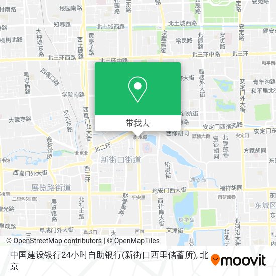 中国建设银行24小时自助银行(新街口西里储蓄所)地图