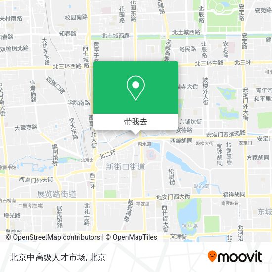 北京中高级人才市场地图