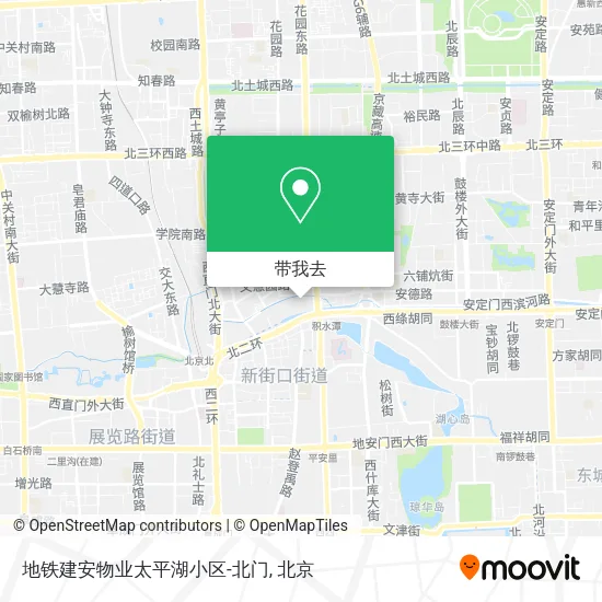 地铁建安物业太平湖小区-北门地图