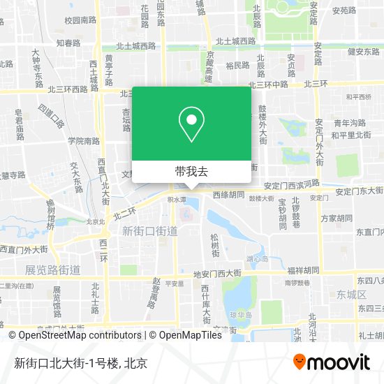 新街口北大街-1号楼地图