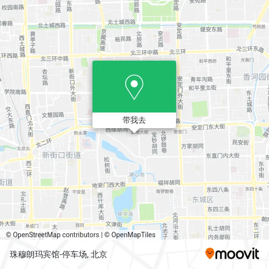 珠穆朗玛宾馆-停车场地图