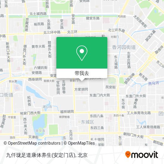 九仟珑足道康体养生(安定门店)地图