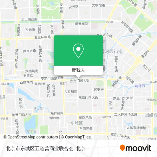北京市东城区五道营商业联合会地图