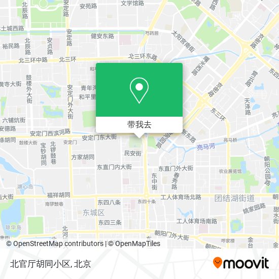 北官厅胡同小区地图
