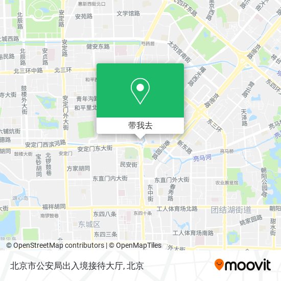 北京市公安局出入境接待大厅地图