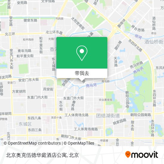 北京奥克伍德华庭酒店公寓地图