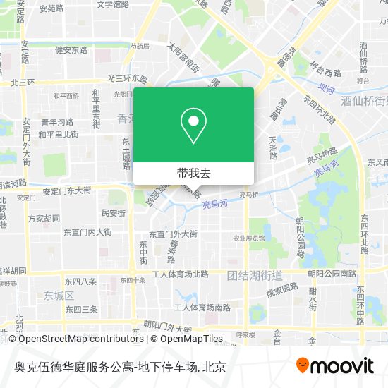 奥克伍德华庭服务公寓-地下停车场地图