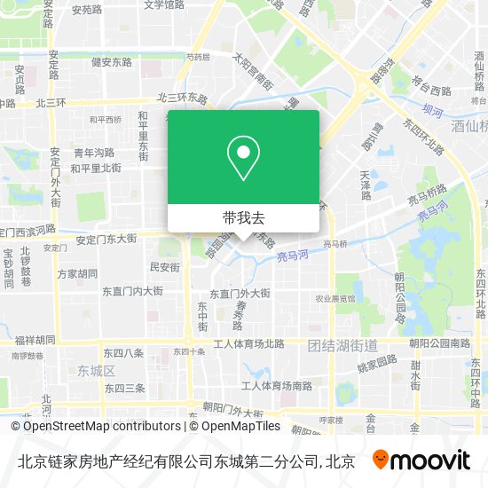 北京链家房地产经纪有限公司东城第二分公司地图