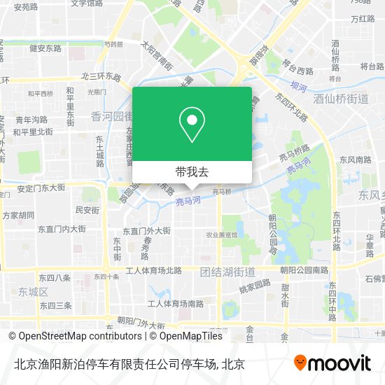 北京渔阳新泊停车有限责任公司停车场地图