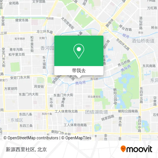 新源西里社区地图