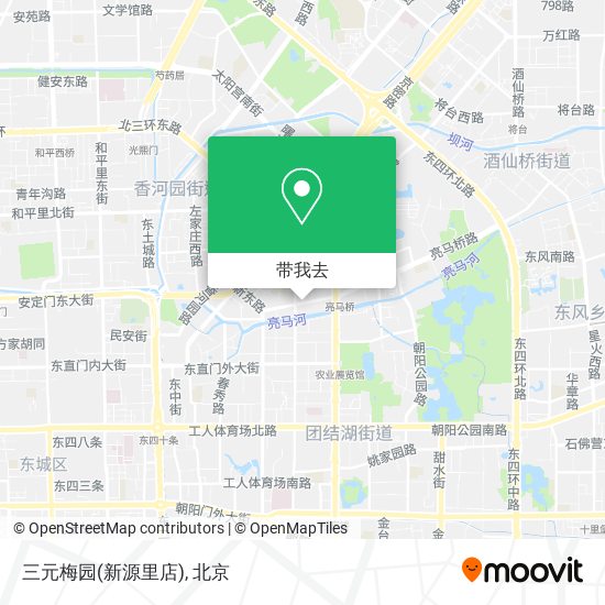 三元梅园(新源里店)地图