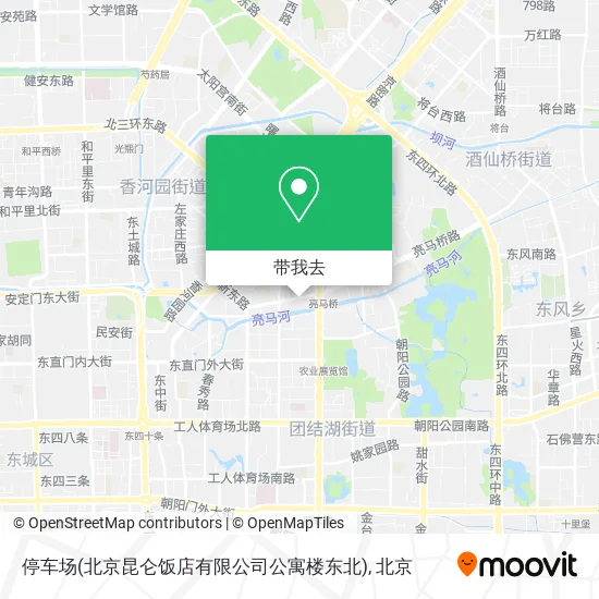 停车场(北京昆仑饭店有限公司公寓楼东北)地图