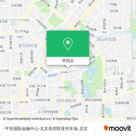 平安国际金融中心-北京美邦联亚停车场地图