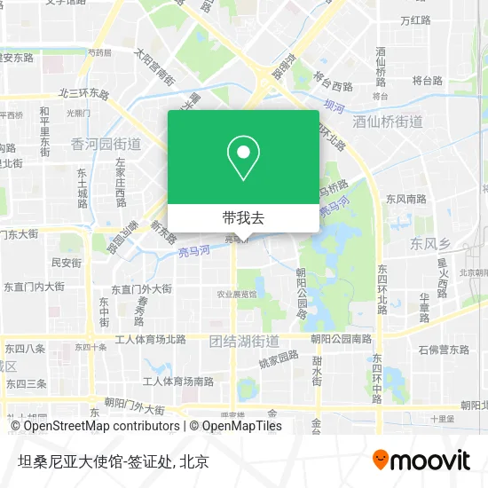 坦桑尼亚大使馆-签证处地图