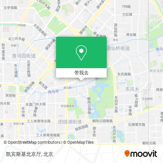 凯宾斯基北京厅地图