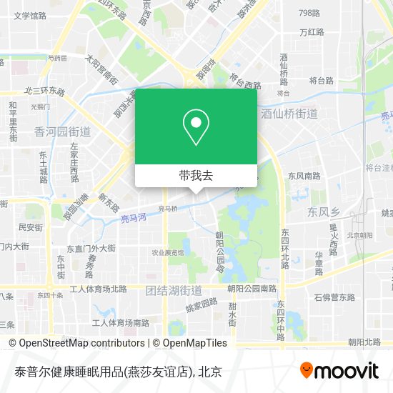 泰普尔健康睡眠用品(燕莎友谊店)地图