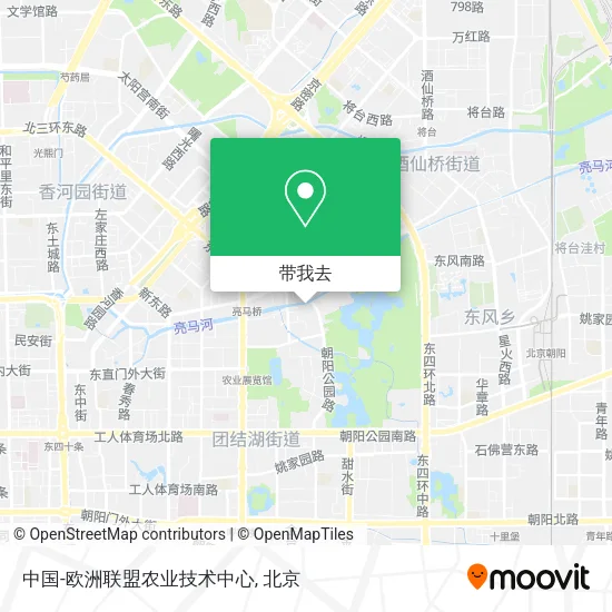 中国-欧洲联盟农业技术中心地图