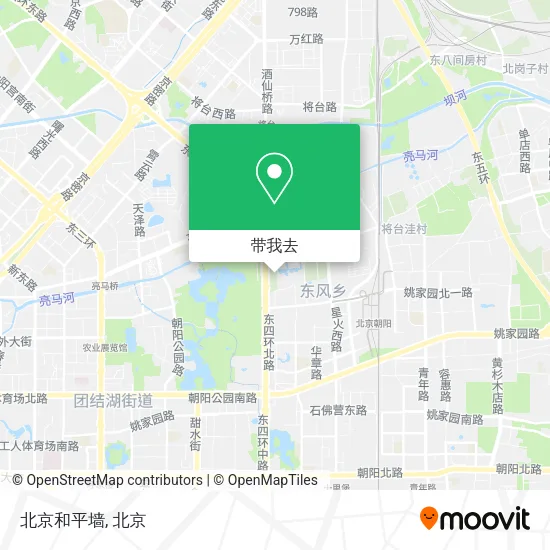 北京和平墙地图