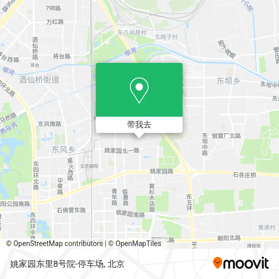 姚家园东里8号院-停车场地图