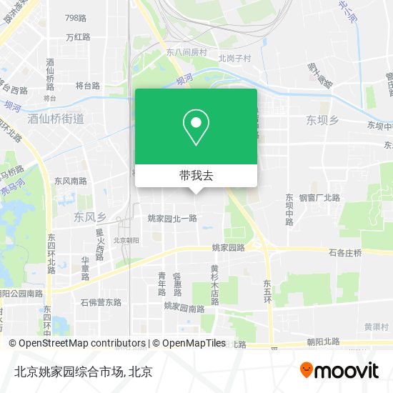 北京姚家园综合市场地图