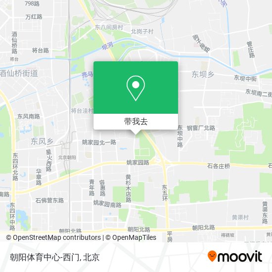 朝阳体育中心-西门地图