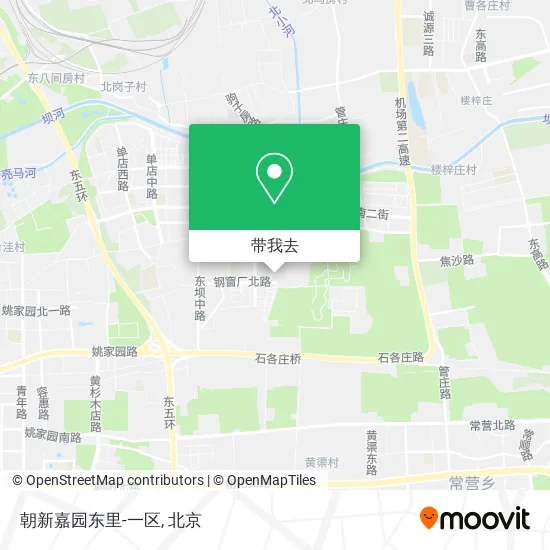 朝新嘉园东里-一区地图