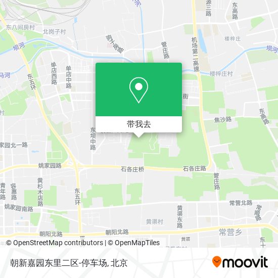 朝新嘉园东里二区-停车场地图