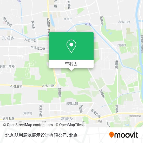 北京朋利展览展示设计有限公司地图