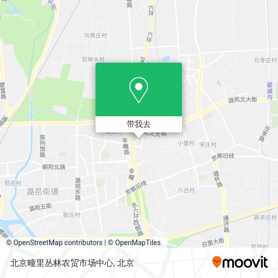 北京疃里丛林农贸市场中心地图