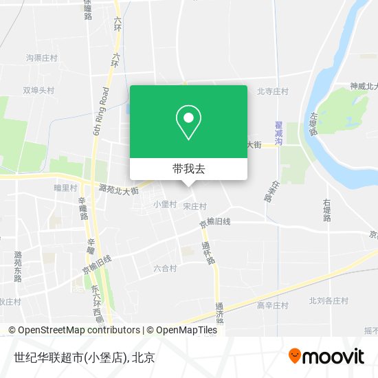 世纪华联超市(小堡店)地图