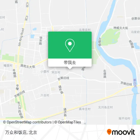 万众和饭店地图