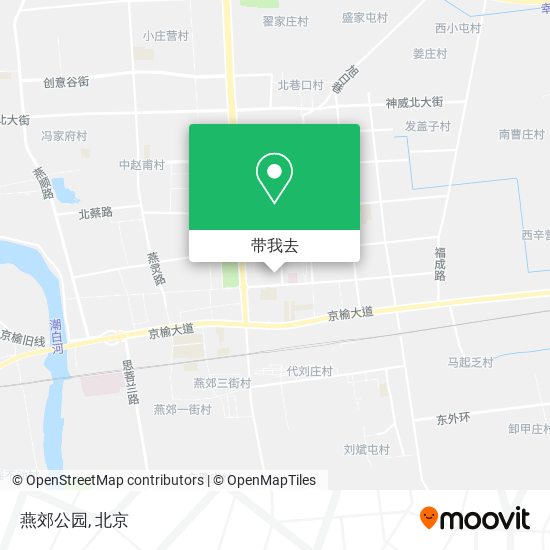 燕郊公园地图