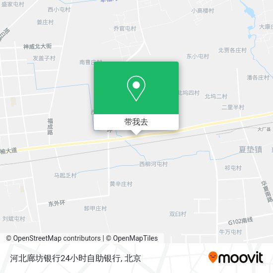 河北廊坊银行24小时自助银行地图