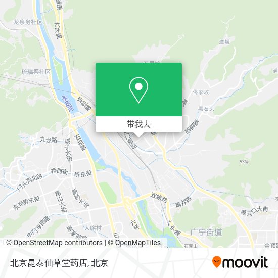 北京昆泰仙草堂药店地图