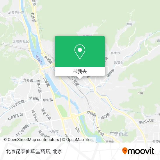 北京昆泰仙草堂药店地图