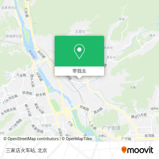 三家店火车站地图