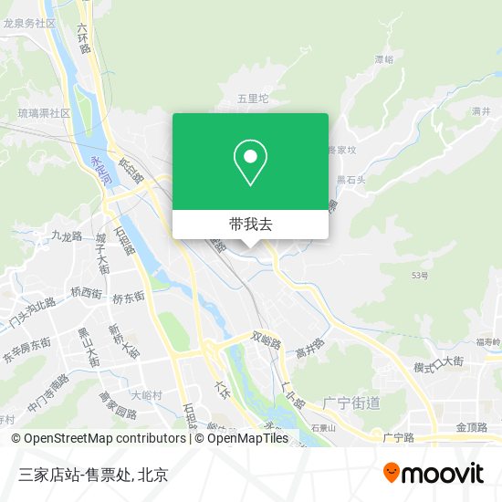 三家店站-售票处地图