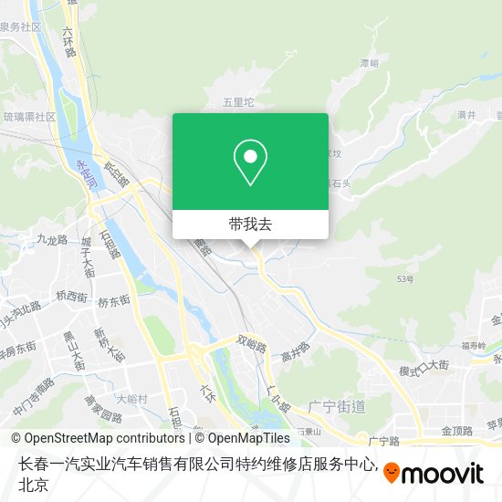 长春一汽实业汽车销售有限公司特约维修店服务中心地图