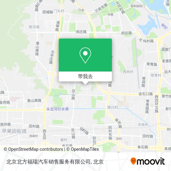北京北方福瑞汽车销售服务有限公司地图