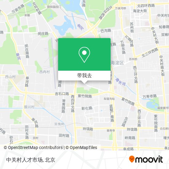 中关村人才市场地图