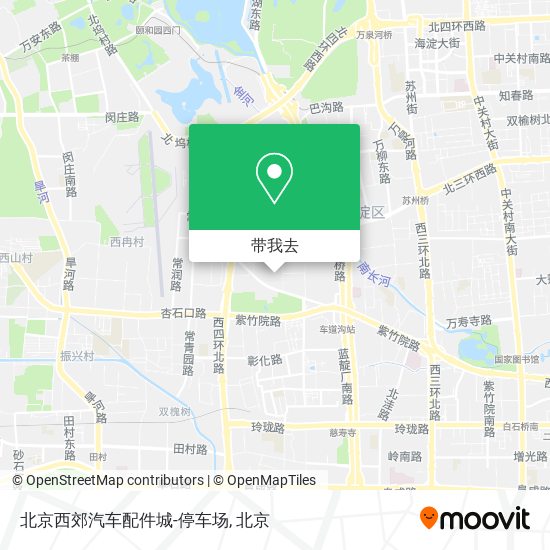 北京西郊汽车配件城-停车场地图