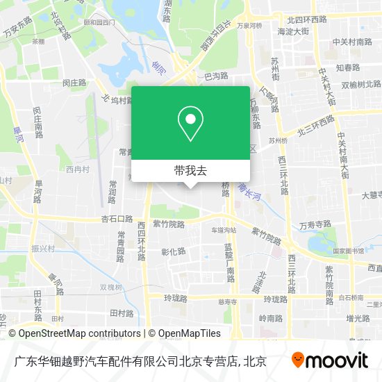 广东华钿越野汽车配件有限公司北京专营店地图