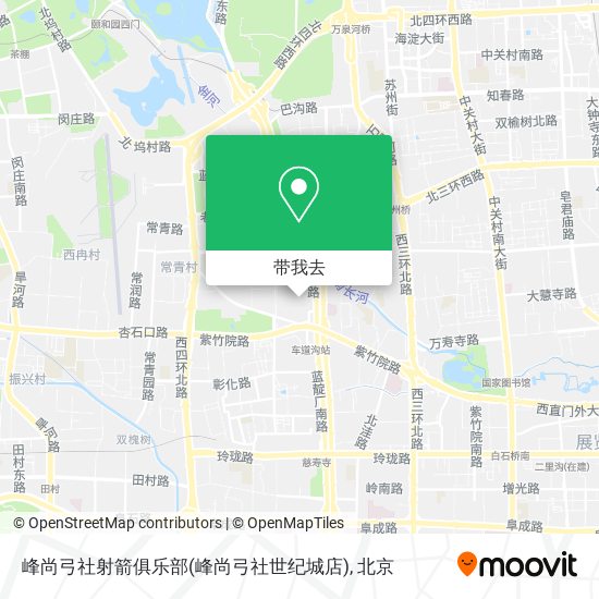 峰尚弓社射箭俱乐部(峰尚弓社世纪城店)地图