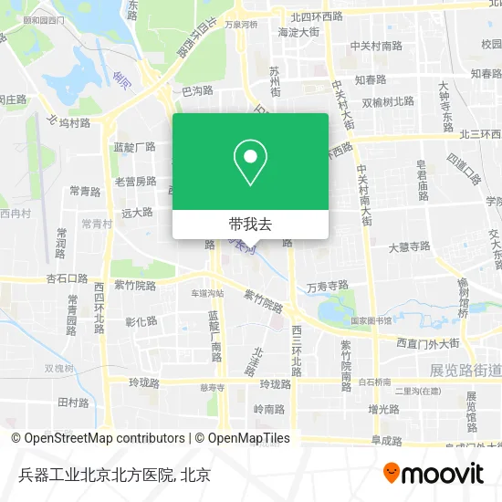 兵器工业北京北方医院地图
