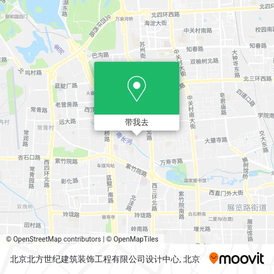 北京北方世纪建筑装饰工程有限公司设计中心地图