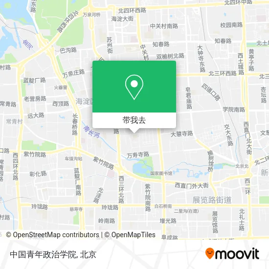 中国青年政治学院地图