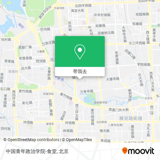 中国青年政治学院-食堂地图