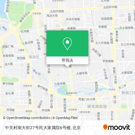 中关村南大街27号民大家属院6号楼地图