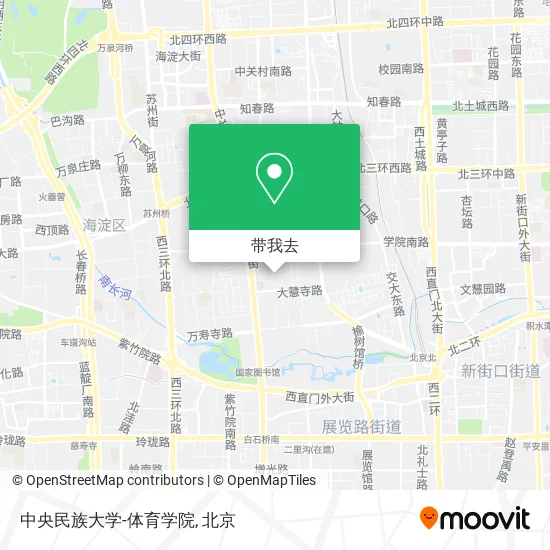 中央民族大学-体育学院地图